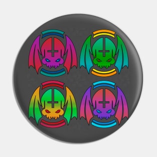 Winged Skulls Pin