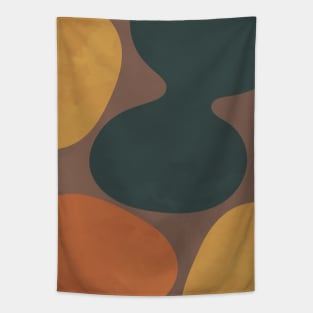 Nordic Earth Tones - Abstract Shapes 1 Tapestry