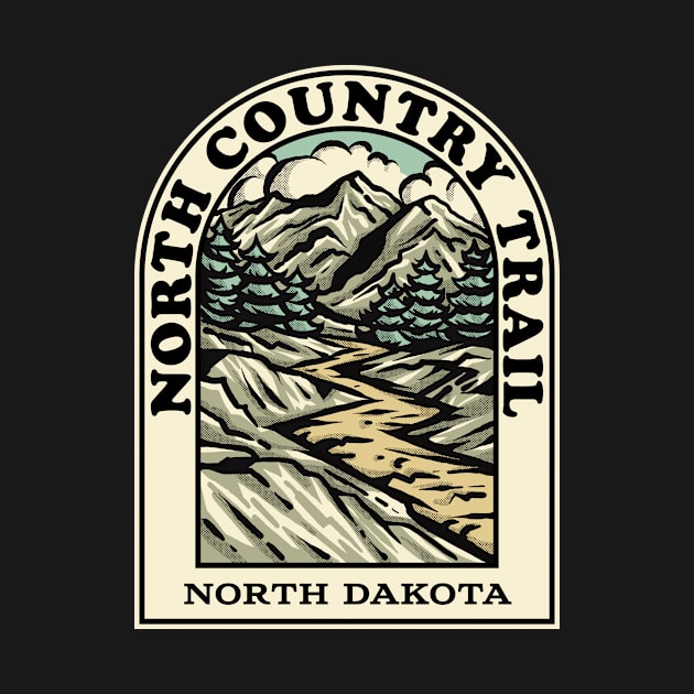 North Country Trail North Dakota hiking backpacking trail by HalpinDesign