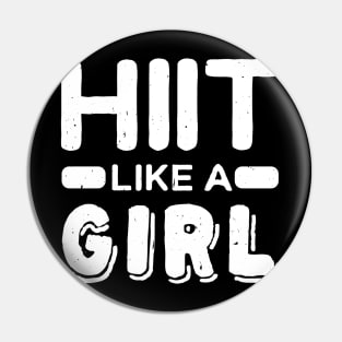 Hiit Like A Girl l Tabata Fitness Workout Gym graphic Pin