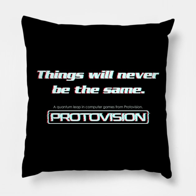 WarGames - Protovision Pillow by Sachpica