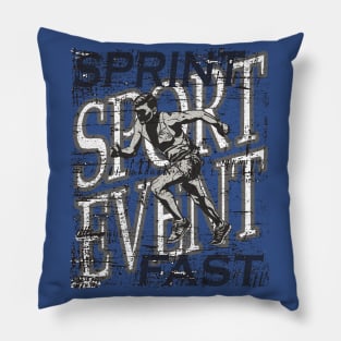 Sport Event Sprints Almost Abstract Pillow