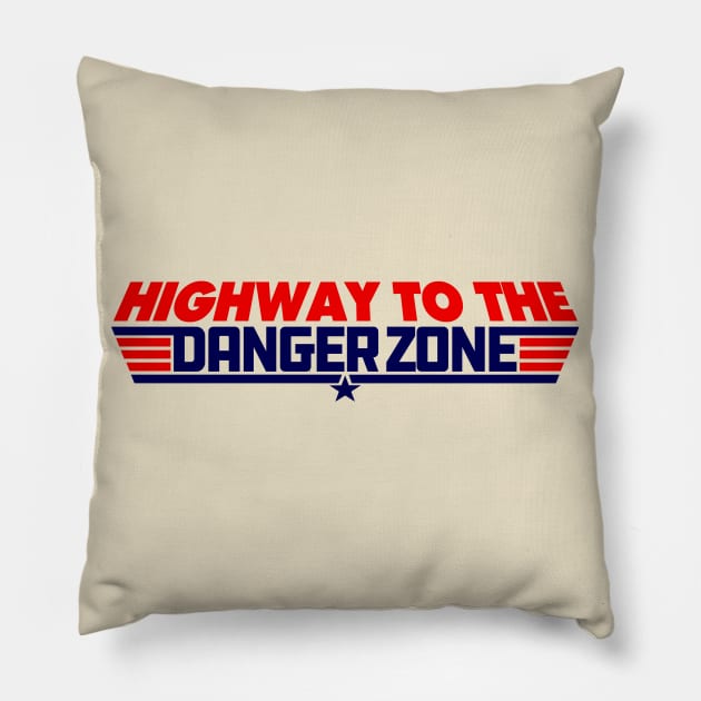 Highway to the Danger Zone Pillow by Meta Cortex