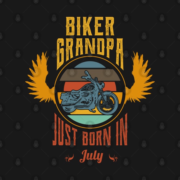 Biker grandpa just born in july by Nana On Here
