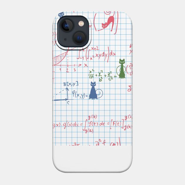 Cats in maths - Funny Cats - Phone Case