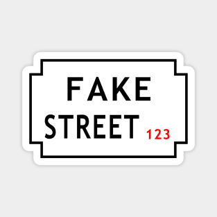 123 Fake Street Magnet