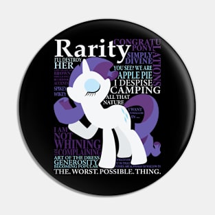 Many Words of Rarity Pin