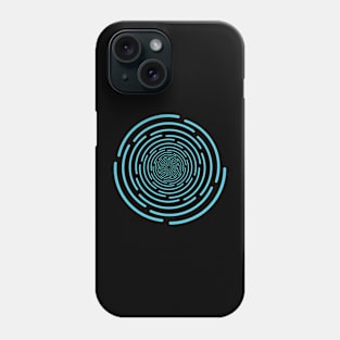 Modern trendy round shape circle graphic illustration vector design Phone Case