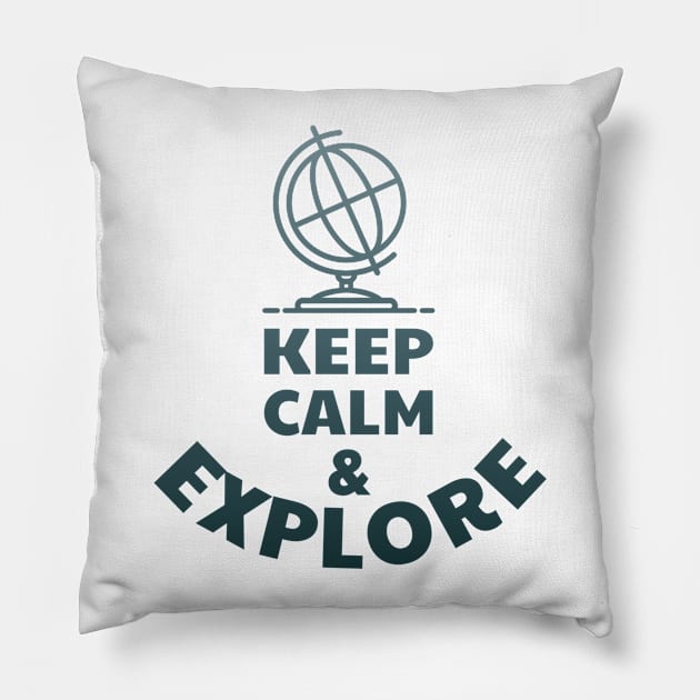 Keep Calm Pillow by Blikk