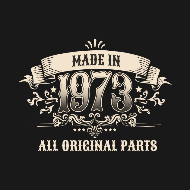 50 Years Old Made In 1973 All Original Parts by star trek fanart and more