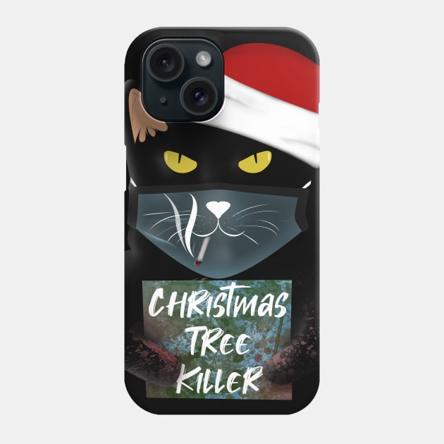 Christmas Tree killer Phone Case by Rishirt