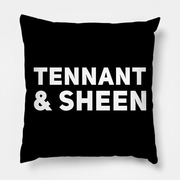 Tennant & Sheen Pillow by Doctor Who Tees 