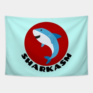 Sharkasm | Shark Pun Tapestry