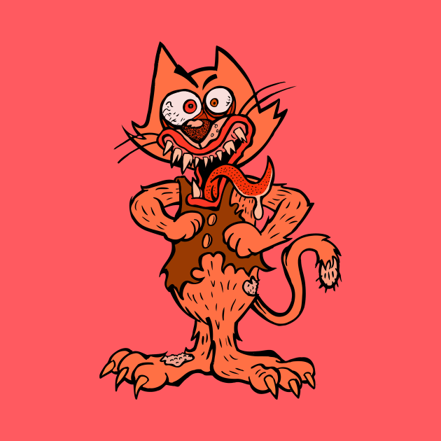 Angry Cat by rossradiation