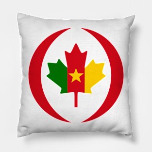 Cameroon Canadian Multinational Patriot Flag Series Pillow