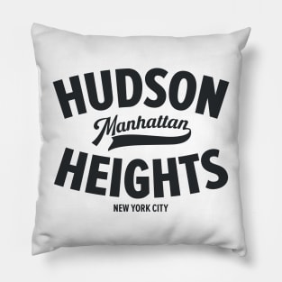 Hudson Heights Minimalist Neighborhood Design -  Manhattan - New York City Pillow