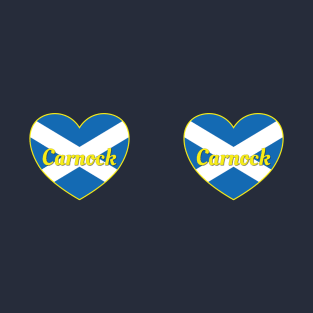 Carnock Scotland UK Scotland Flag Heart T-Shirt