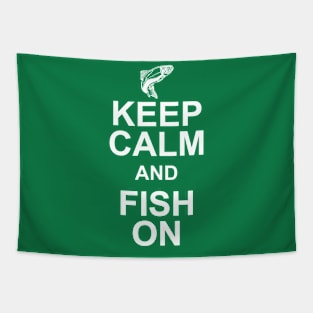 Keep Calm, Fish On Tapestry