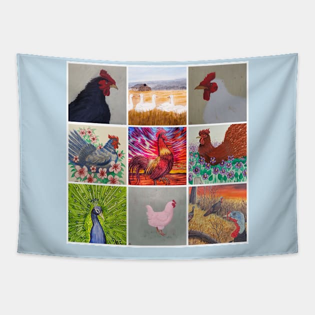 Poultry study Tapestry by Matt Starr Fine Art