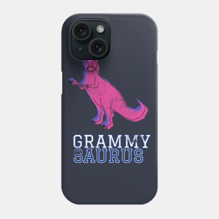 Grammy Saurus T Rex Distressed Pink Design Gift Idea Dinosaur Grandma Pink Phone Case