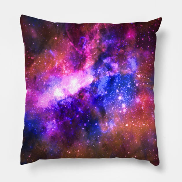 Galaxy Pillow by LyddieDoodles