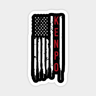 Kenpo Karate American Flag Magnet