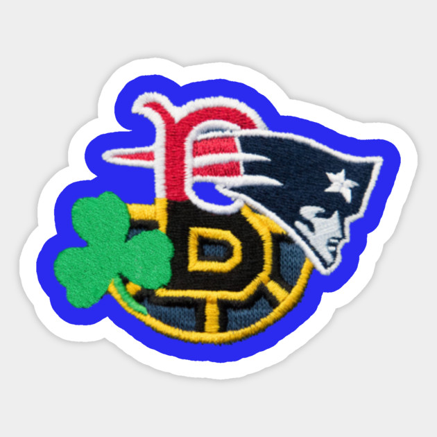 Boston Sports Logo Combination Boston Sports Teams Sticker Teepublic Au