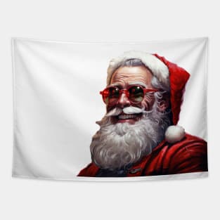 Santa claus with glasses Tapestry