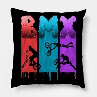 BMX Bike Riders Slime Shirt for Men Women & Kids Pillow