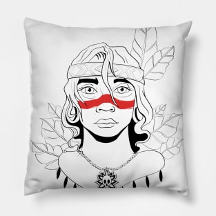 indigenous woman Pillow