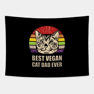 best vegan cat dad ever Tapestry