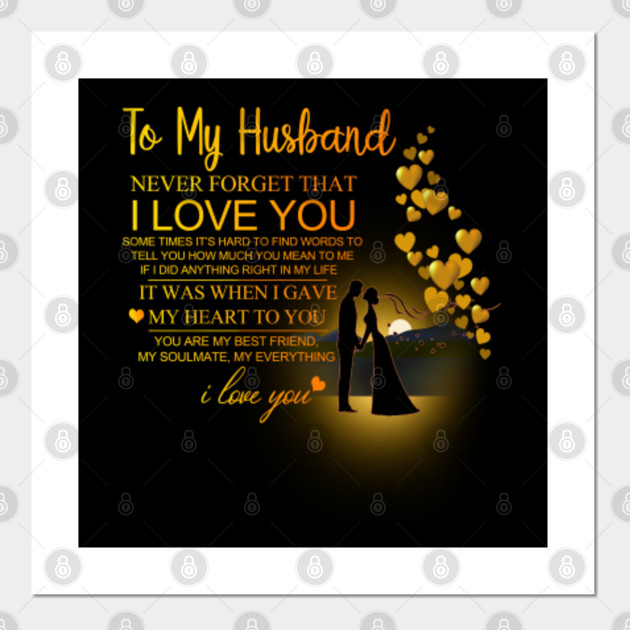 To My Husband Husband Posters And Art Prints Teepublic Uk