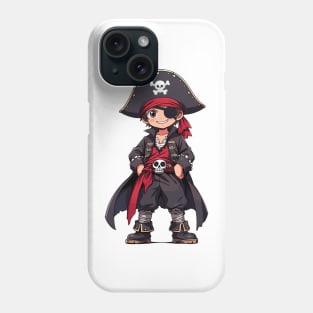 Cute Cartoon Pirate Boy Happy Phone Case