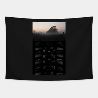 In a Twilight Mist • 2024 Year-at-a-glance Calendar Tapestry