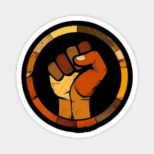 Diversity Protest Fist, Black Power fist Magnet