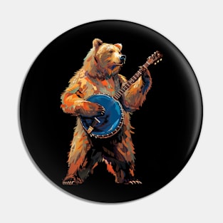 Grizzly Bear Roaring Rulers Pin