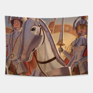 Female Knight and (Crescent) Knight (Crescent Knight) Tapestry