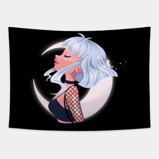 Moon girl Tapestry
