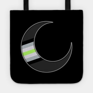 Agender Pride Crescent Moon Tote