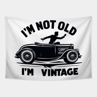 Vintage Car Tapestry