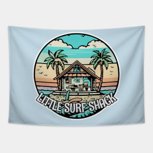 Surf Shack Vintage Retro Surfing Beach Tapestry