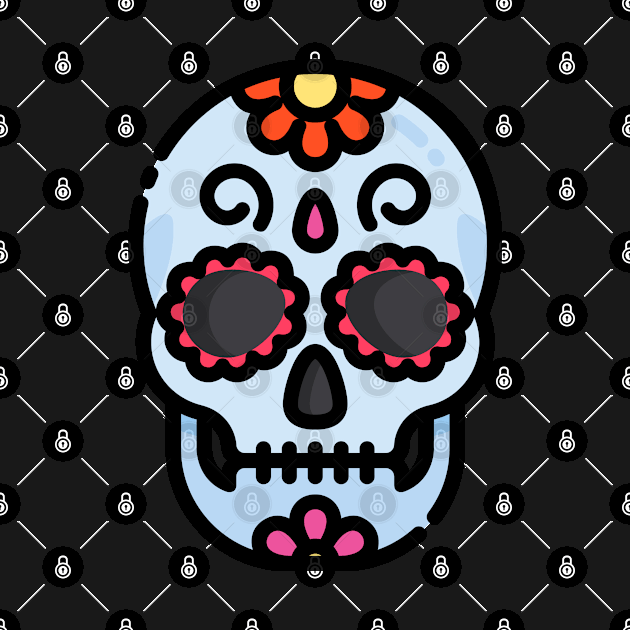 Mexican skull digital artwork by Aliii63s