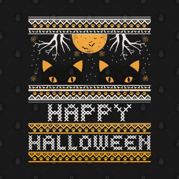 Happy Halloween Black Cats by Etopix