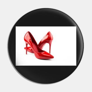 red woman shoes fashion Pin