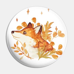 Autumn fox Pin