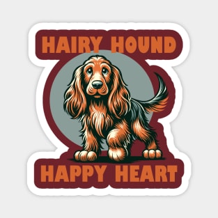 Happy hound dog Magnet