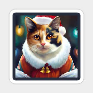 A Very Calico Christmas Magnet