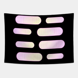 Cute Pastel Yami Kawaii Bandaids Tapestry