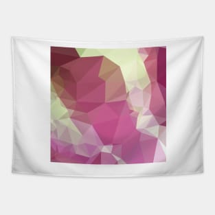 Light Thulian Pink Abstract Low Polygon Background Tapestry