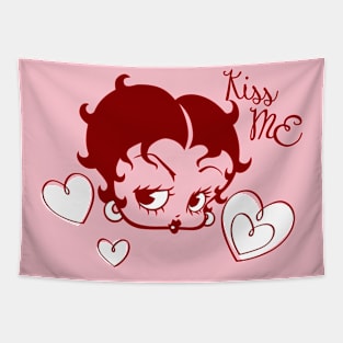 BETTY BOOP - kiss me it's Valentine's day Tapestry